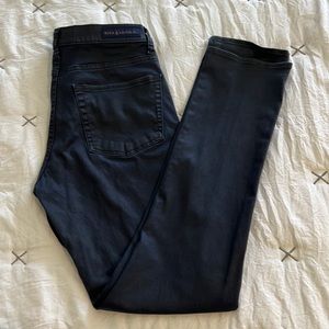 Dark Blue Wax Coated Rock & Republic Jeans
